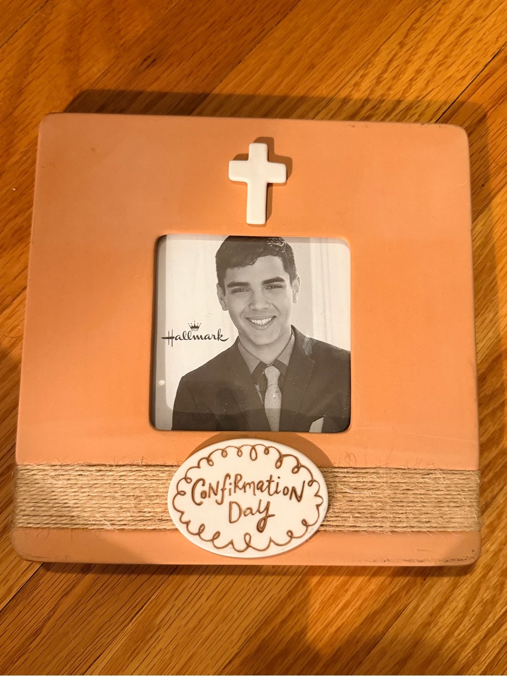 Hallmark Peach and White Confirmation Day Photo Frame